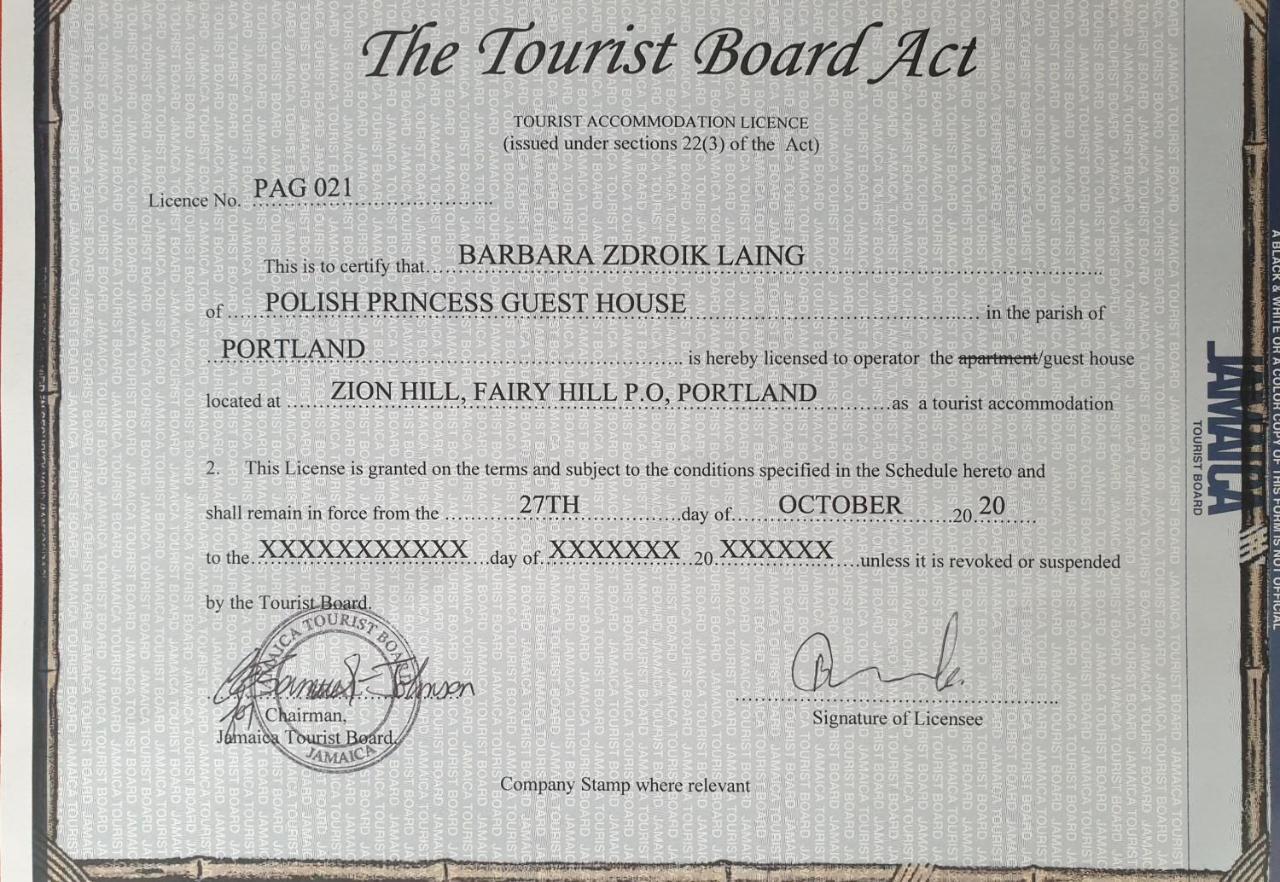 Polish Princess Guest House Порт-Антонио Экстерьер фото